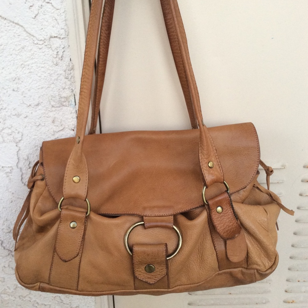 🚫SOLD 🚫 Ravel Tan Leather Satchel Bag - Picture 2 of 7